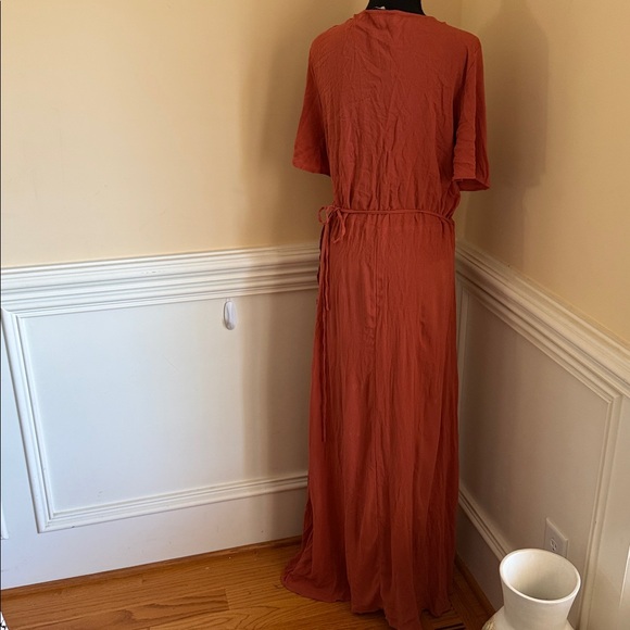 American Eagle Outfitters Rust Maxi Dress Sz XXL - Picture 4 of 11